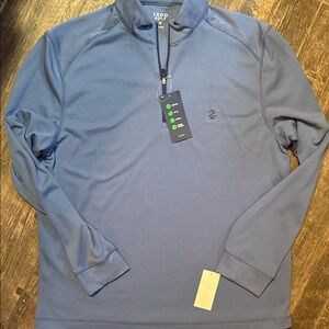 Izod Golf Steel Blue Quarter-Zip Pullover